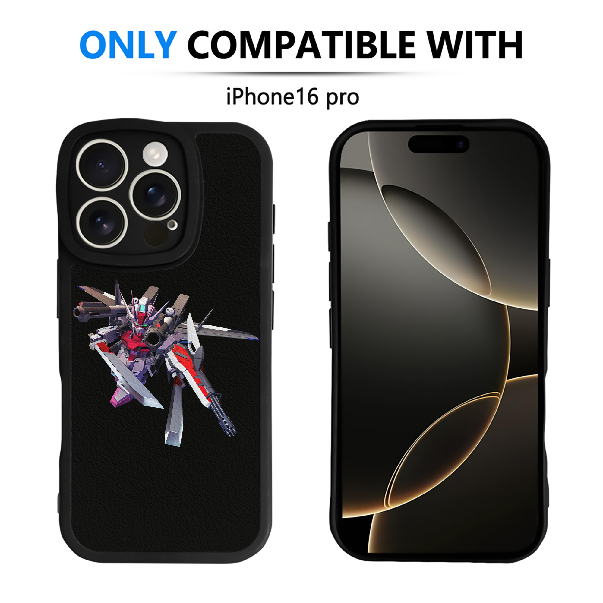 （画像用） 機動戦士ガンダム Mobile Suit Gundam 【iPhone 16シリーズ対応】シリコンスマホケース（レザー調） 材質：シリコン